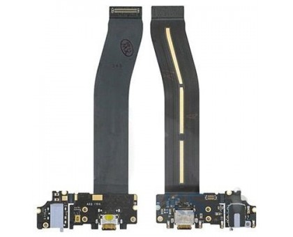 Шлейф Meizu Pro 6 Plus M686 с разъемом зарядки с разъемом наушников с микрофоном белого цвета