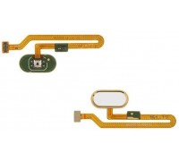Шлейф Meizu Pro 7 Plus с кнопкой меню Home золотистого цвета