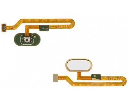 Шлейф Meizu Pro 7 Plus с кнопкой меню Home золотистого цвета