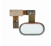 Шлейф Meizu U20 U685H с кнопкой меню Home белого цвета