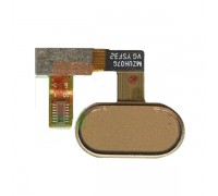 Шлейф Meizu U20 U685H с кнопкой меню Home золотистого цвета