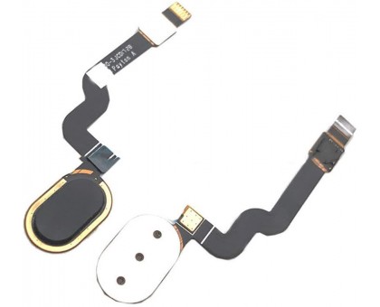 Шлейф Motorola XT1900-1 Moto X4 / XT1900-7 с сканером отпечатка пальца черного цвета