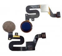 Шлейф Nokia 5.1 Plus TA-1102/TA-1105/TA-1108/TA-1112/TA-1120 X5 2018 TA-1109 с сканером отпечатка пальца синего цвета