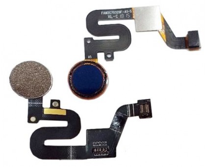 Шлейф Nokia 5.1 Plus TA-1102/TA-1105/TA-1108/TA-1112/TA-1120 X5 2018 TA-1109 с сканером отпечатка пальца синего цвета