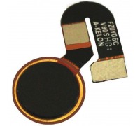 Шлейф Nokia 6.1 Dual Sim TA-1043/TA-1050 с сканером отпечатка пальца черного цвета