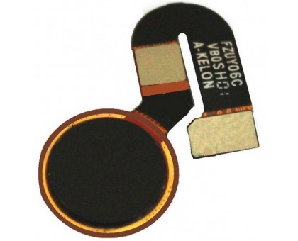 Шлейф Nokia 6.1 Dual Sim TA-1043/TA-1050 с сканером отпечатка пальца черного цвета