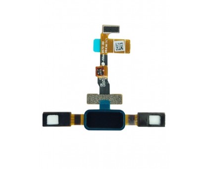 Шлейф Nokia 8 Dual Sim TA-1004/8 TA-1012/TA-1052/N8 с сенсорными кнопками с сканером отпечатка пальца черного цвета