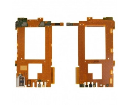 Шлейф Nokia 920 Lumia межплатный с датчиком приближения с камерой c Sim-коннектором с микрофоном