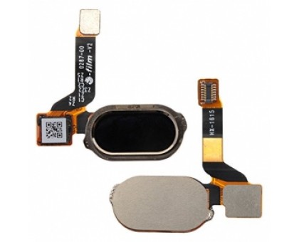 Шлейф OnePlus 3 A3003/3T A3010 с сканером отпечатка пальца черного цвета