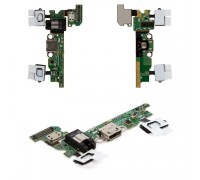 Шлейф Samsung A300FU Galaxy A3 (2015) REV0.7D с разъемом зарядки с разъемом наушников с кнопкой меню (Home) с сенсорными кнопками с микрофоном с микросхемой оригинал