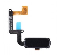 Шлейф Samsung A320F Galaxy A3 (2017)/A520F/A720F с кнопкой меню (Home) с сканером отпечатка пальца черного цвета