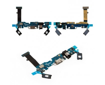 Шлейф Samsung A510F Galaxy A5 (2016) с разъемом зарядки (micro USB) с разъемом наушников с кнопкой меню (Home) с сенсорными кнопками с микрофоном