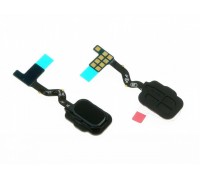 Шлейф Samsung A600F Galaxy A6 (2018)/A605F/J600F/J810F с сканером отпечатка пальца черного цвета