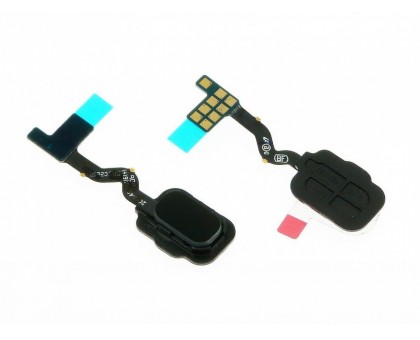 Шлейф Samsung A600F Galaxy A6 (2018)/A605F/J600F/J810F с сканером отпечатка пальца черного цвета