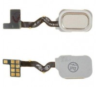 Шлейф Samsung A600F Galaxy A6 (2018)/A605F/J600F/J810F с сканером отпечатка пальца золотистого цвета