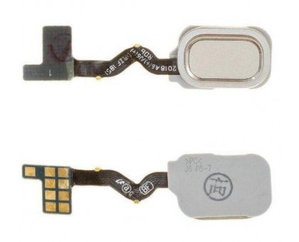 Шлейф Samsung A600F Galaxy A6 (2018)/A605F/J600F/J810F с сканером отпечатка пальца золотистого цвета