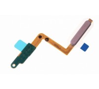 Шлейф Samsung A750F Galaxy A7 (2018) с кнопкой включения с сканером отпечатка пальца розового цвета