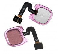 Шлейф Samsung A920F Galaxy A9 2018 с сканером отпечатка пальца розового цвета Bubblegum Pink