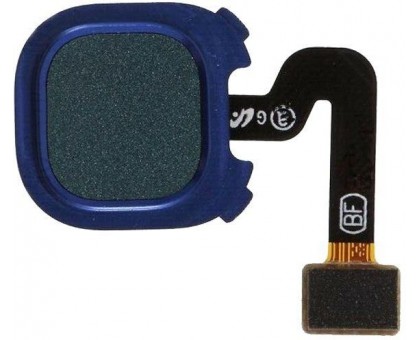 Шлейф Samsung A920F Galaxy A9 (2018) с сканером отпечатка пальца синего цвета