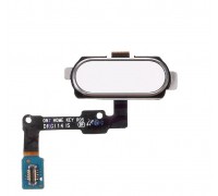 Шлейф Samsung G570F Galaxy J5 Prime (2016)/G610 Galaxy J7 Prime с кнопкой меню (Home) белого цвета