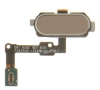 Шлейф Samsung G570F Galaxy J5 Prime (2016)/G610 Galaxy J7 Prime с кнопкой меню (Home) золотистого цвета