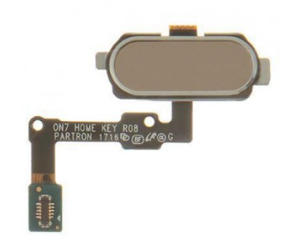 Шлейф Samsung G570F Galaxy J5 Prime (2016)/G610 Galaxy J7 Prime с кнопкой меню (Home) золотистого цвета