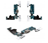 Шлейф Samsung G800H Galaxy S5 mini с разъемом зарядки с кнопкой меню (Home) с сенсорными кнопками с микрофоном