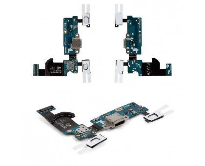 Шлейф Samsung G800H Galaxy S5 mini с разъемом зарядки с кнопкой меню (Home) с сенсорными кнопками с микрофоном