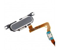 Шлейф Samsung G850F Galaxy Alpha с кнопкой меню (Home) серебристого цвета