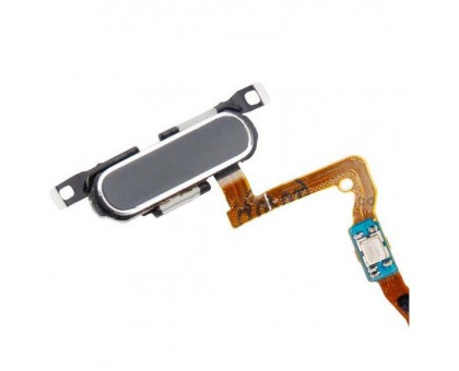 Шлейф Samsung G850F Galaxy Alpha с кнопкой меню (Home) серебристого цвета