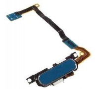 Шлейф Samsung G850F Galaxy Alpha с кнопкой меню (Home) синего цвета