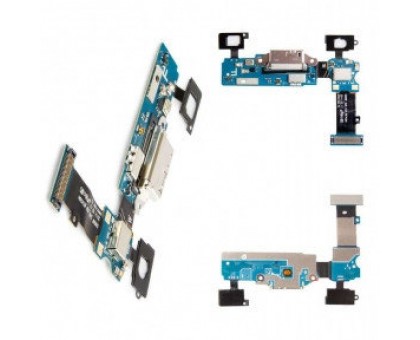 Шлейф Samsung G900F Galaxy S5 REV.06H/0.8A/09 с разъемом зарядки с кнопкой меню (Home) с сенсорными кнопками с микрофоном