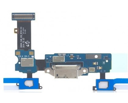 Шлейф Samsung G900H Galaxy S5 REV.05G с разъемом зарядки с кнопкой меню (Home) с сенсорными кнопками с микрофоном