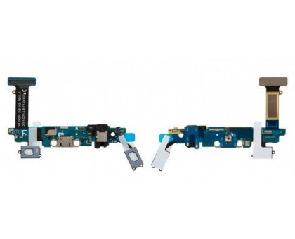 Шлейф Samsung G920F Galaxy S6 REV.06 с разъемом зарядки с разъемом наушников с кнопкой меню (Home) с