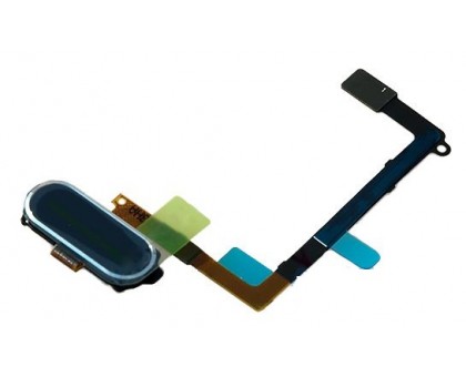 Шлейф Samsung G920F Galaxy S6 с кнопкой меню (Home) синего цвета