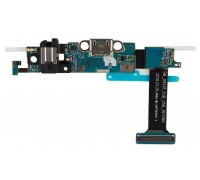 Шлейф Samsung G925F Galaxy S6 Edge REV07C с разъемом зарядки с разъемом наушников с кнопкой меню (Home) с сенсорными кнопками с микрофоном