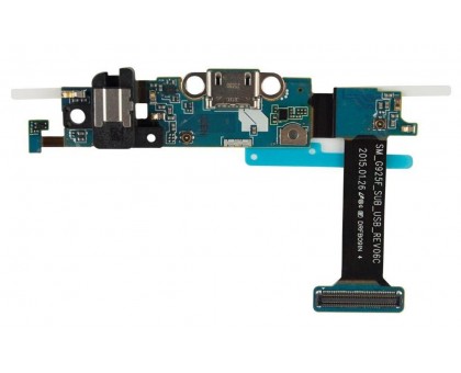 Шлейф Samsung G925F Galaxy S6 Edge REV07C с разъемом зарядки с разъемом наушников с кнопкой меню (Home) с сенсорными кнопками с микрофоном
