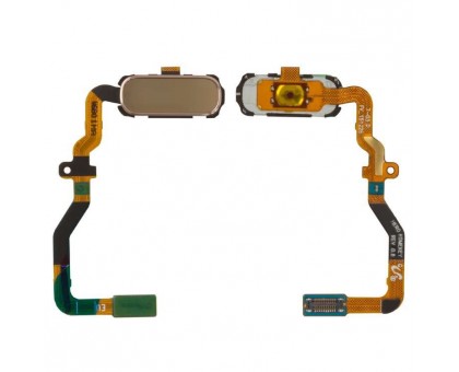 Шлейф Samsung G930F Galaxy S7 с кнопкой меню (Home) золотистого цвета