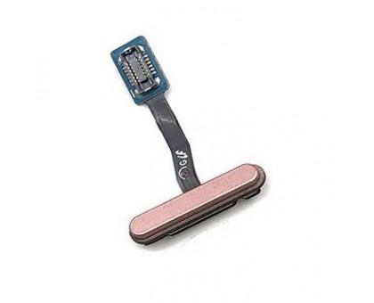Шлейф Samsung G970F Galaxy S10e с сканером отпечатка пальца розового цвета