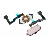 Шлейф Samsung J330F Galaxy J3 (2017) с кнопкой меню (Home) розового цвета