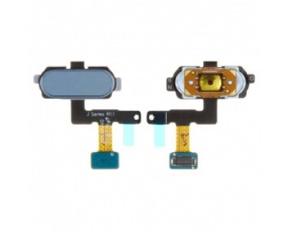 Шлейф Samsung J530F Galaxy J5 (2017)/J730F с кнопкой меню (Home) голубого цвета