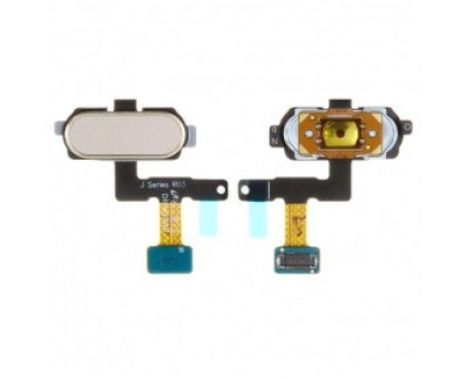 Шлейф Samsung J530F Galaxy J5 (2017)/J730F с кнопкой меню (Home) золотистого цвета