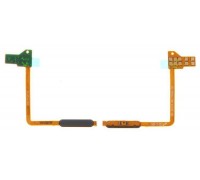 Шлейф Samsung J610F Galaxy J6 Plus с кнопкой включения с сканером отпечатка пальца черного цвета