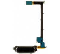 Шлейф Samsung N910F Galaxy Note 4 с кнопкой меню (Home) черного цвета