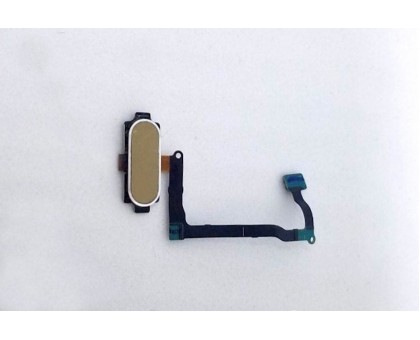 Шлейф Samsung N920F Galaxy Note 5 с кнопкой меню (Home) золотистого цвета