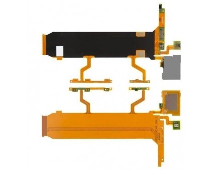 Шлейф Sony C6802 Xperia Z Ultra XL39h/C6806/C6833 с кнопкой включения с кнопками регулировки громкости с микрофоном