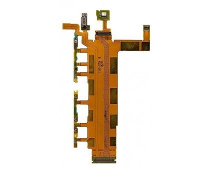 Шлейф Sony D6633 Xperia Z3 Dual Sim с кнопкой включения с кнопками регулировки громкости с кнопкой камеры с микрофоном с виброзвонком