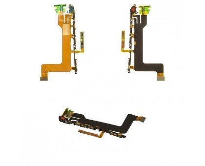 Шлейф Sony F8331 Xperia XZ/F8332/G8231/G8232 с кнопкой включения с кнопками регулировки громкости с кнопкой камеры с виброзвонком