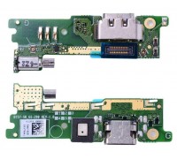 Шлейф Sony G3112 Xperia XA1 Dual с разъемом зарядки с микрофоном с виброзвонком плата зарядки