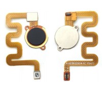 Шлейф Xiaomi Mi A2 Lite/Mi 6 Pro с сканером отпечатка пальца черного цвета